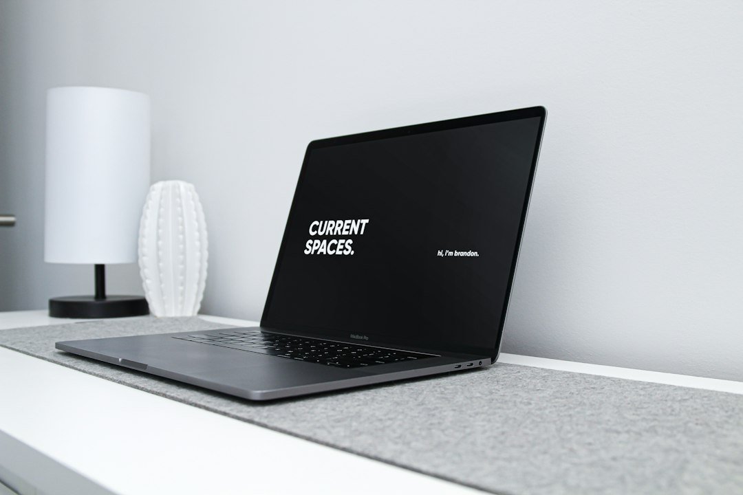 Laptop on a tidy workspace